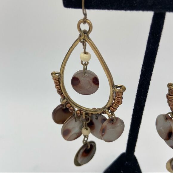 🍭6/$30 Speckled teardrop dangle earrings - Picture 2 of 8